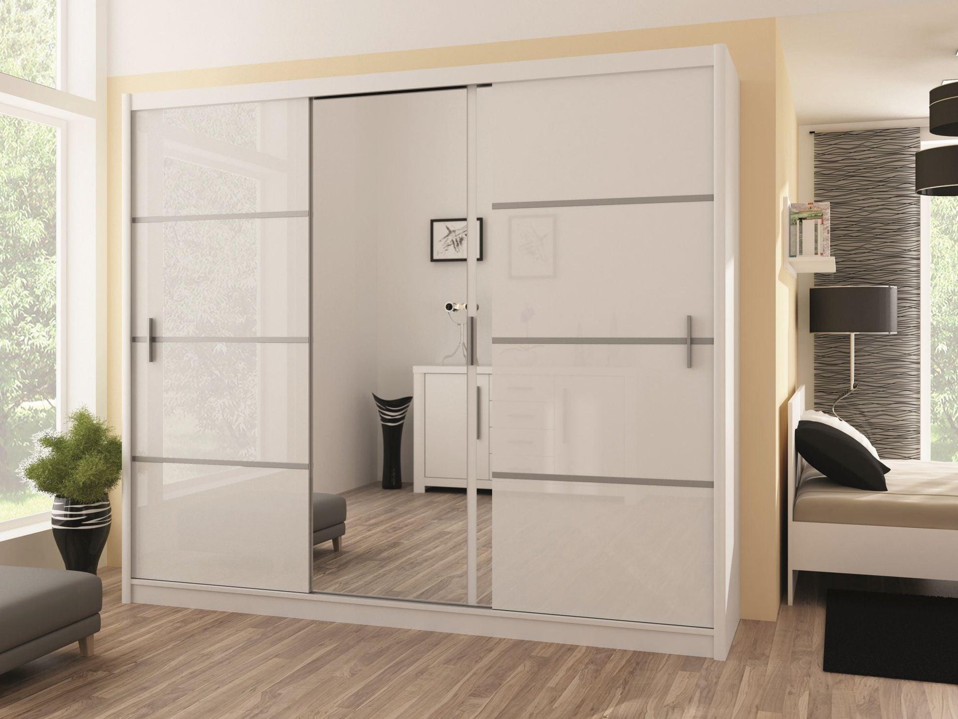 Vista 250 White Wardrobe Fast Delivery