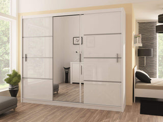 Vista 250 White Wardrobe Fast Delivery - Msofas LTD