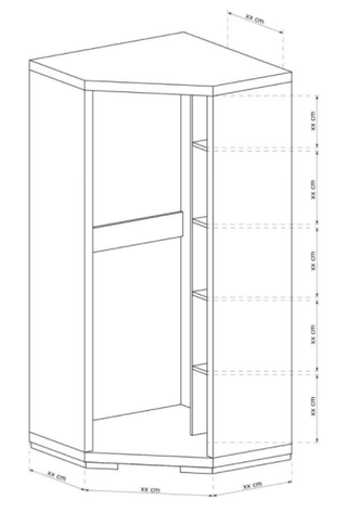 Vegas Corner Wardrobe - Msofas LTD