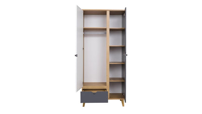 Memone Golden Oak Wardrobe 90