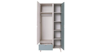 Memone White Oak Wardrobe 90 - Msofas LTD