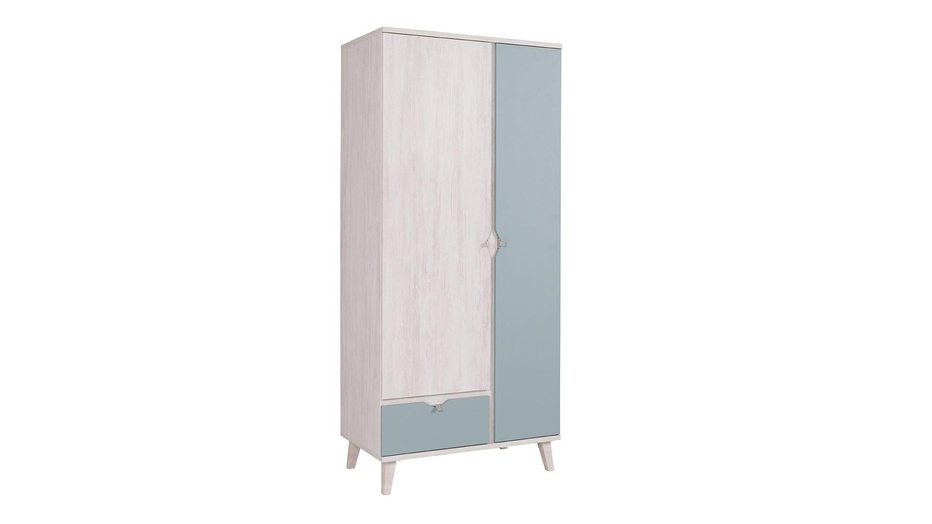 Memone White Oak Wardrobe 90