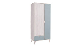 Memone White Oak Wardrobe 90 - Msofas LTD