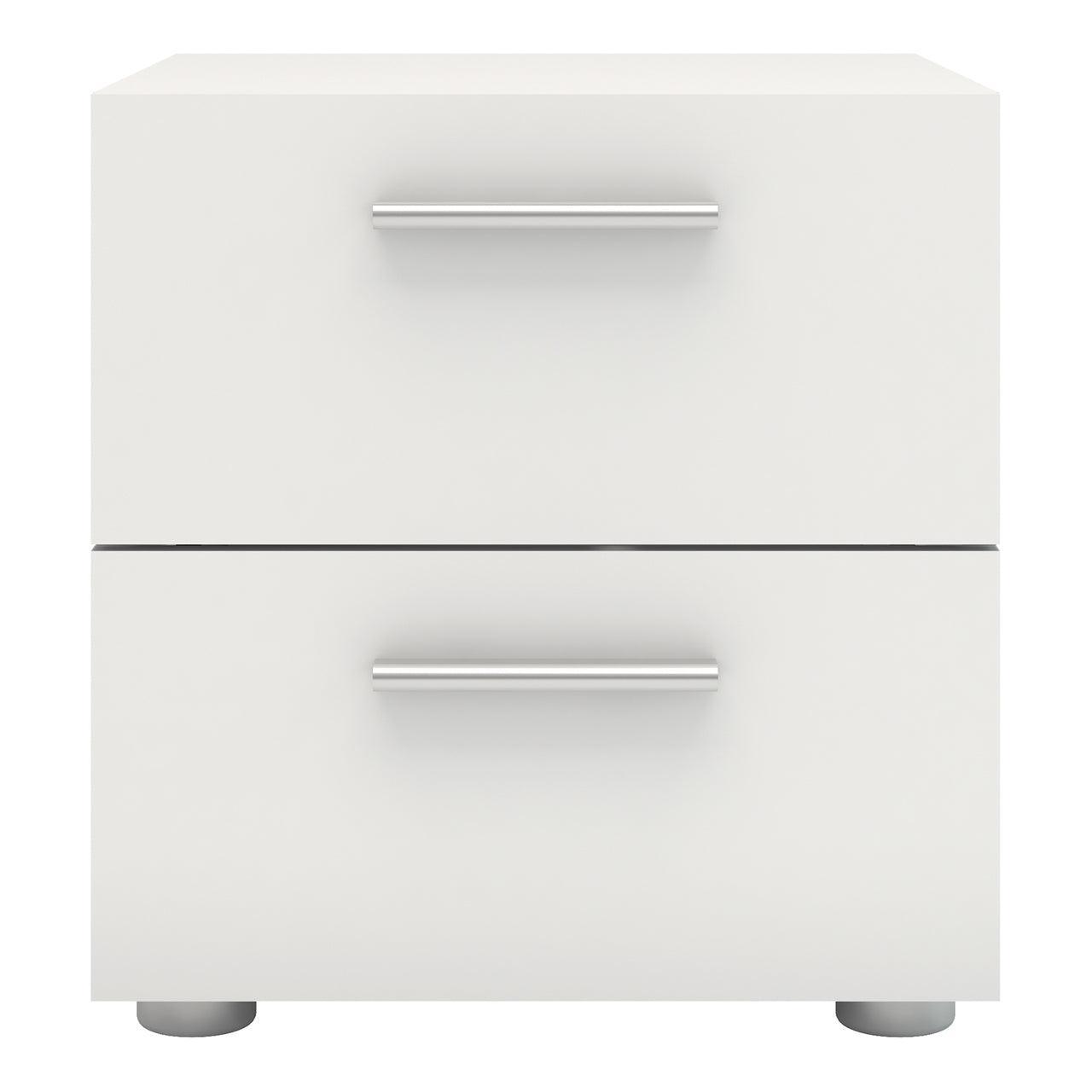 Pepe Bedside 2 Drawers in White