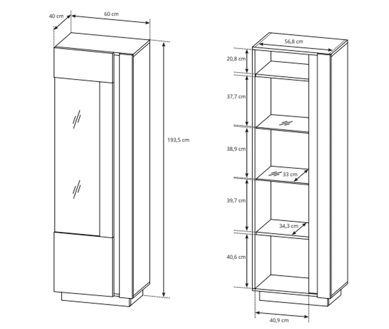 Arco Tall Cabinet 60