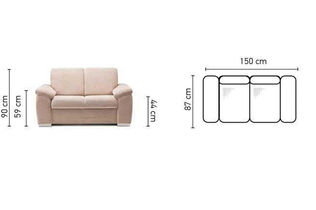 Barello 2 Seater Sofa Milton 03 Clearance