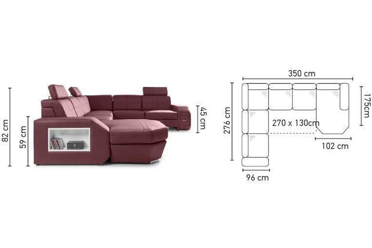 Napola U Shape Sofa Bed