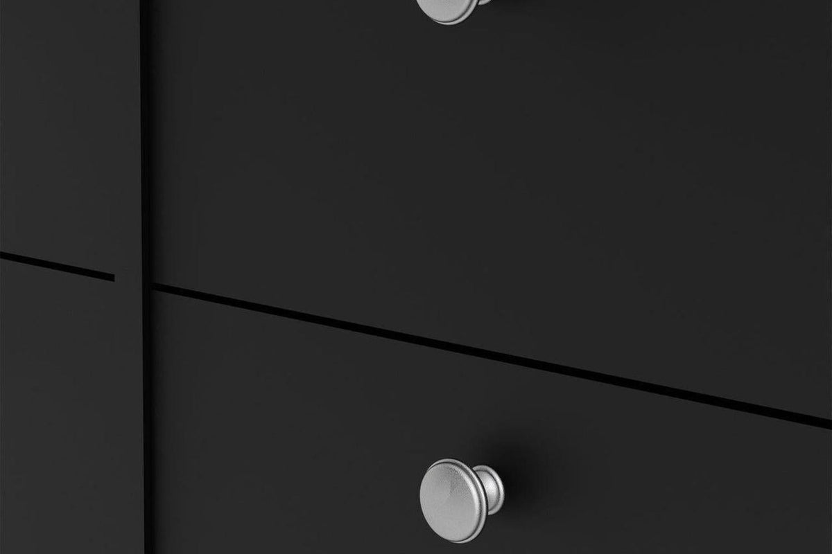 Madrid 4+4 Chest of Drawers In Matt Black