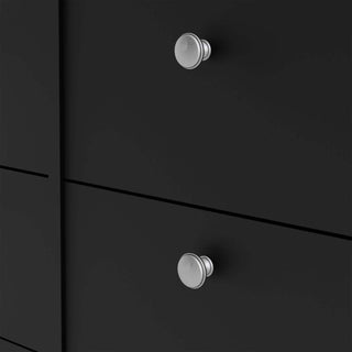 Madrid Double Dresser 4+4 Drawers in Matt Black - Msofas LTD