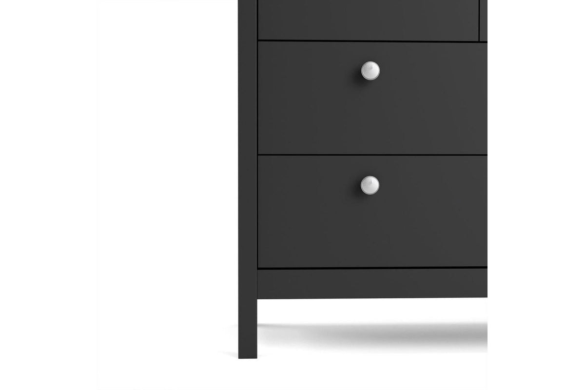 Madrid 4+4 Chest of Drawers In Matt Black