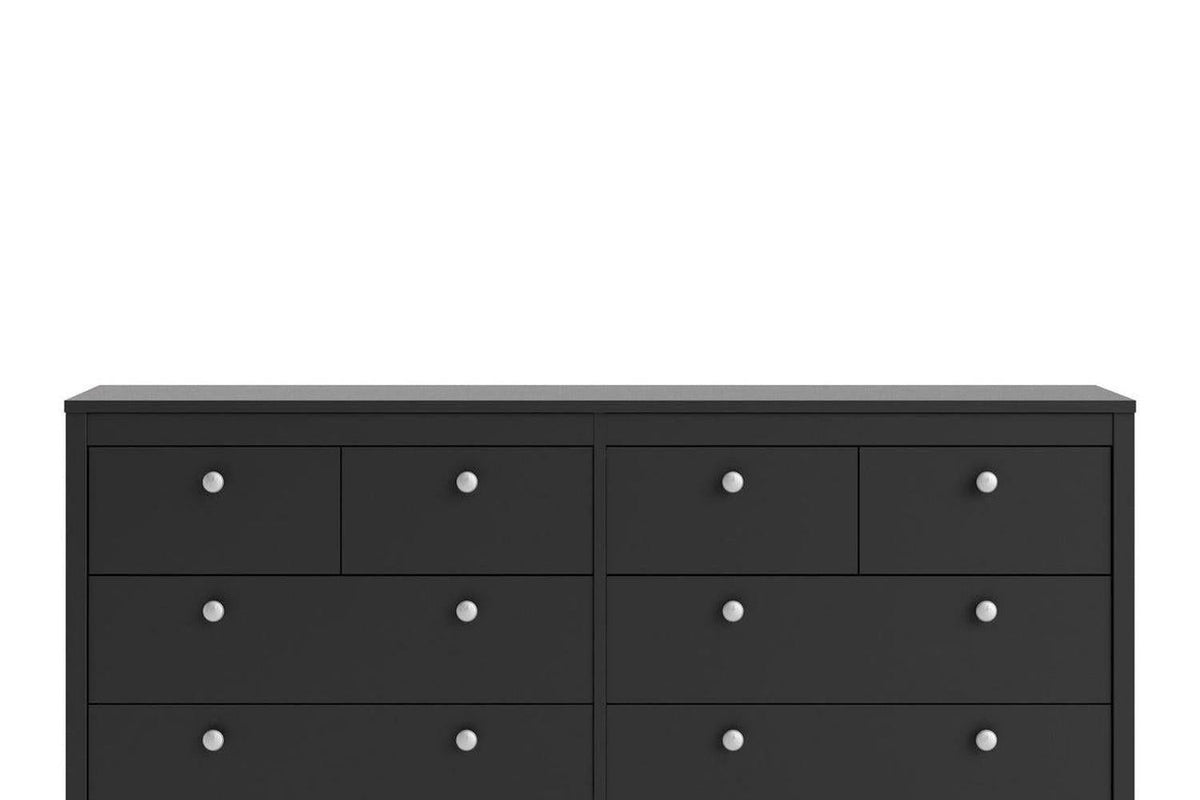 Madrid 4+4 Chest of Drawers In Matt Black
