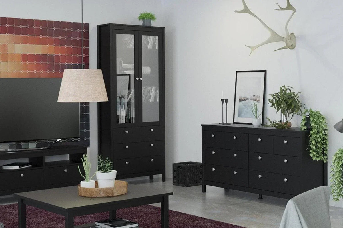 Madrid 4+4 Chest of Drawers In Matt Black