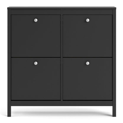 Madrid Shoe Cabinet in Matt Black