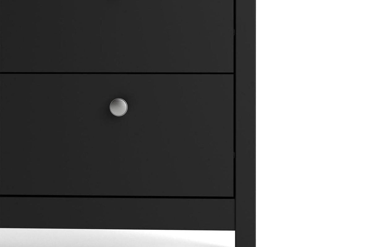 Madrid China Cabinet 2 Doors + 3 Drawers In Matt Black